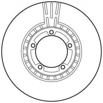 Гальмівний диск передній Hyundai H-1, H100, H200, Highway Jurid 562768JC