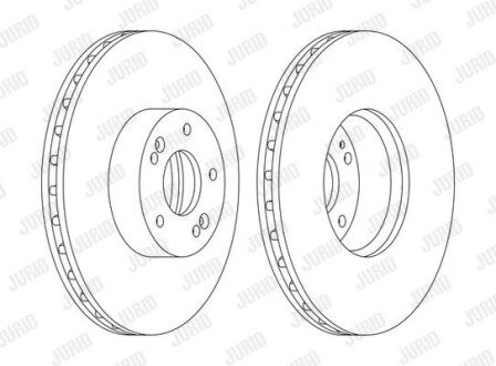 Гальмівний диск Jurid 562778JC1