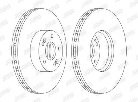 Гальмівний диск Jurid 562778JC1