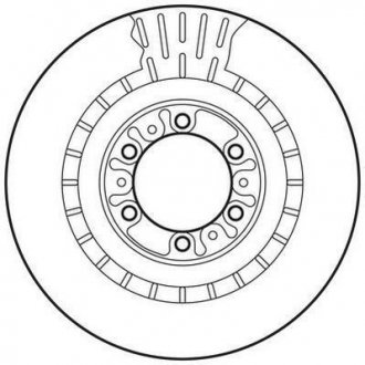 Тормозной диск передний MITSUBISHI L200/PAJERO Jurid 562798JC