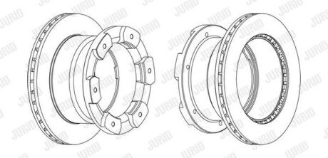Гальмівний диск Jurid 562805JC1