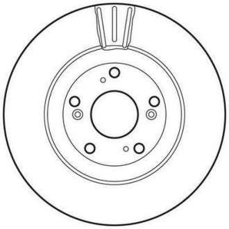 Тормозной диск передний Honda Civic VIII, CR-V II Jurid 562807JC (фото 1)