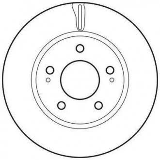 Тормозной диск передний DODGE CALIBER MITSUBISHI GALANT/LANCER/SPACE WAGON Jurid 562820JC