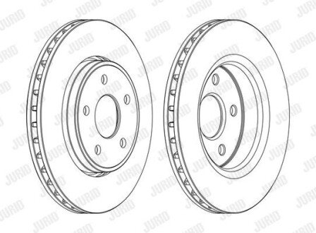 Гальмівний диск Jurid 562854JC1 (фото 1)