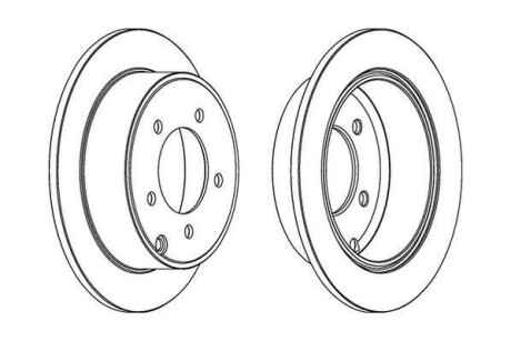 Гальмівний диск Jurid 562857JC