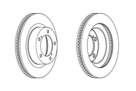 Гальмівний диск Jurid 562887JC1