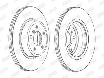 Гальмівний диск передній BMW 5 Jurid 562889JC