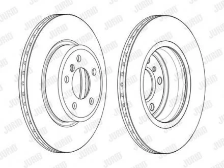 Гальмівний диск передній BMW 5 Jurid 562889JC