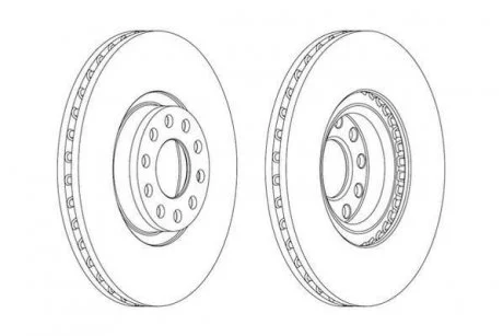 Диск гальмівний AUDI Jurid 562890JC1