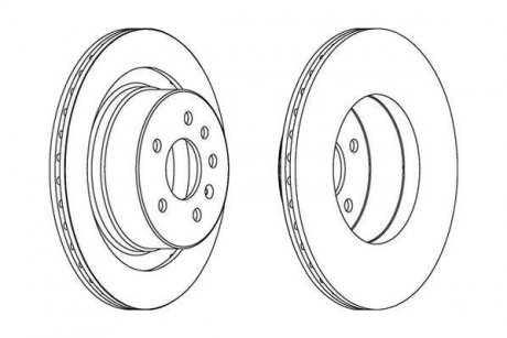 Гальмівний диск Jurid 562909JC