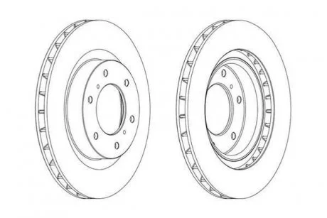 Диск тормозной MITSUBISHI Jurid 562913JC