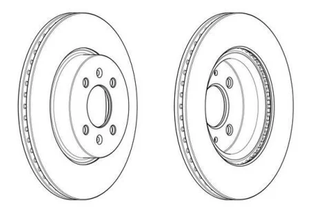 Фото 1 - гальмівний диск Jurid 562944JC Гальмівний диск Jurid 562944JC (фото 1)