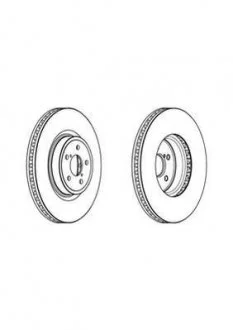 Фото 1 - диск гальмівний SUBARU Jurid 562945JC1 Диск гальмівний SUBARU Jurid 562945JC1 (фото 1)