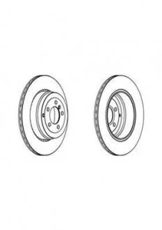 Гальмівний диск задній Land Rover Range Rover III (2009->) Jurid 562969JC1