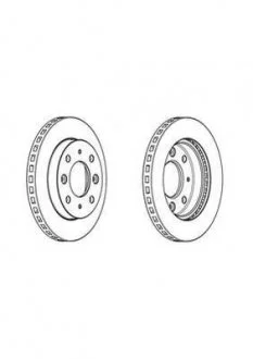 ROVER Торм. диск перед. CITYROVER 1.4 Elegance 03-05 Jurid 562977JC
