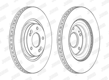 Гальмівний диск Jurid 562987JC