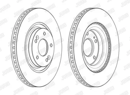 Гальмівний диск Jurid 562987JC