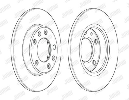 Гальмівний диск Jurid 562996JC (фото 1)