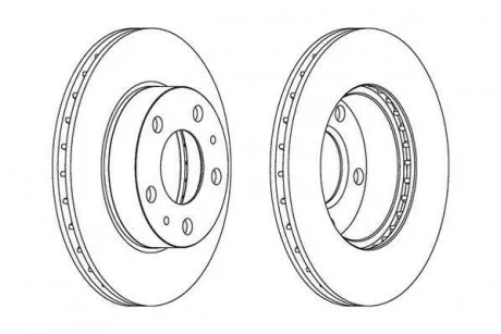 Тормозной диск передний CITROËN JUMPER FIAT DUCATO PEUGEOT BOXER Jurid 563021J