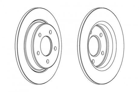 Гальмівний диск задній Mazda 3, 5 Jurid 563043JC