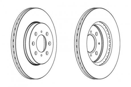 Диск тормозной HONDA Jurid 563065JC (фото 1)