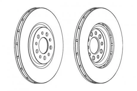 Диск тормозной ALFA ROMEO Jurid 563067JC1