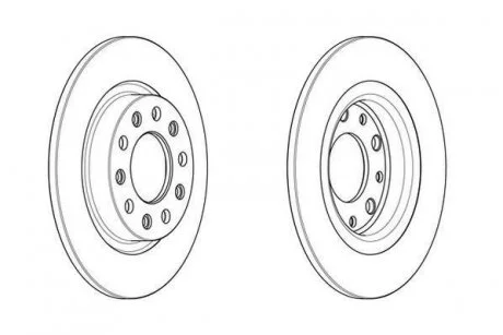 Диск тормозной ALFA ROMEO Jurid 563106JC