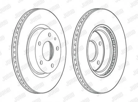Диск тормозной MAZDA Jurid 563119JC
