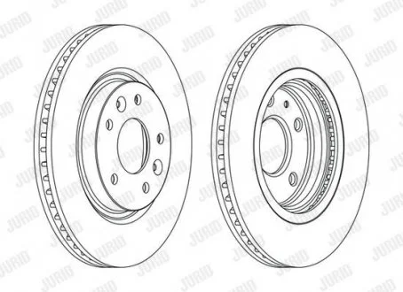 Тормозной диск передний NISSAN LEAF/QASHQAI/X-TRAIL RENAULT KADJAR/KOLEOS Jurid 563120JC