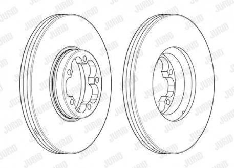 Гальмівний диск передній FORD TRANSIT Jurid 563122J1