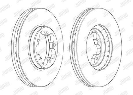 Гальмівний диск Jurid 563123J (фото 1)