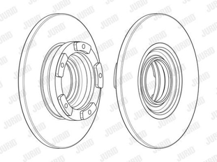Гальмівний диск Jurid 563125J (фото 1)