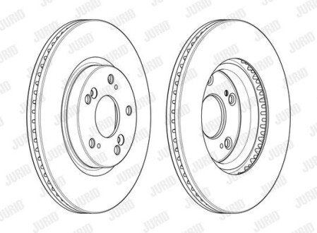 Гальмівний диск Jurid 563127JC (фото 1)