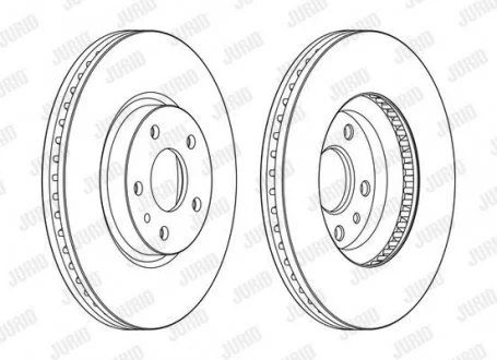 Фото 1 - диск гальмівний FORD Jurid 563154JC Диск гальмівний FORD Jurid 563154JC (фото 1)