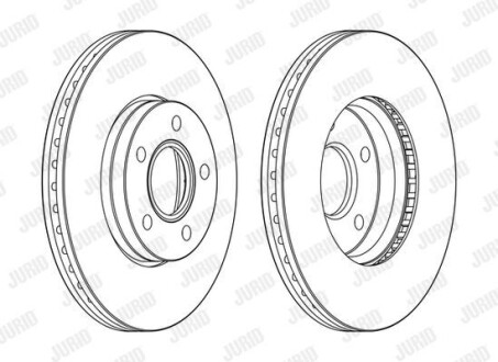 Гальмівний диск Jurid 563160JC