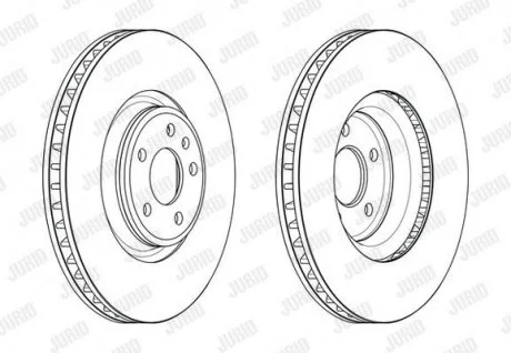 Фото 1 - гальмівний диск передній Audi A4, A5, A6, A8, Q5, Q7 / VW Touareg Jurid 563176JC1 Гальмівний диск передній Audi A4, A5, A6, A8, Q5, Q7 / VW Touareg Jurid 563176JC1 (фото 1)