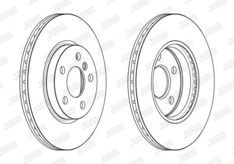 Гальмівний диск Jurid 563191JC (фото 1)