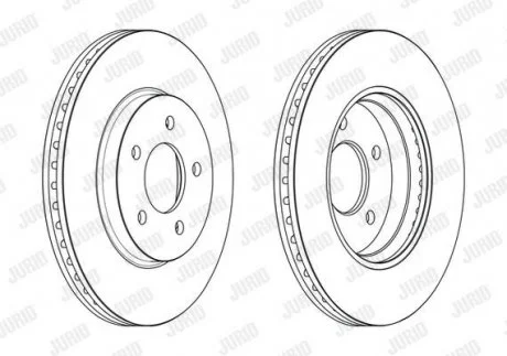 Тормозной диск передний Mazda Tribute / Ford Maverick Jurid 563234JC