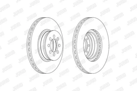 Гальмівний диск передній MERCEDES-BENZ Sprinter, Vario Jurid 569232J