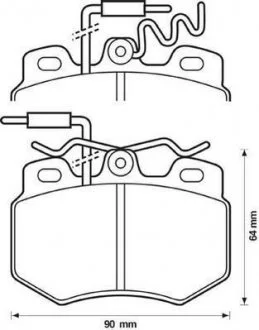 PEUGEOT Тормозные колодки передние 205,309,Citroen C15 Jurid 571320J
