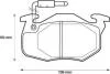 JURID PEUGEOT Тормозн.колодки передн.106,205,305,309,405,Renault 11,19,21,Clio,Rapid,Super 5 571332J