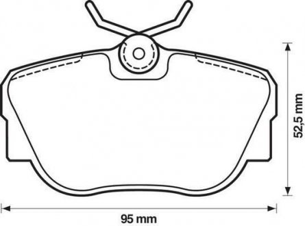 Тормозные колодки BMW 316i, 318i, 320i, 323i, 324, 325, 325i, Z1 Jurid 571352J