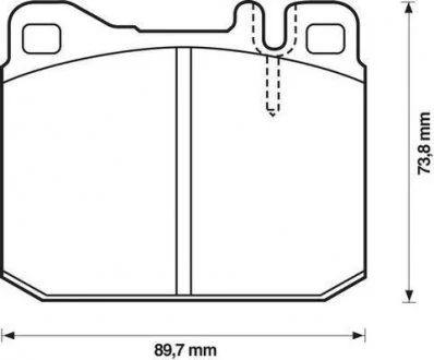 Тормозные колодки перед. DB W123 76-85 Jurid 571372J