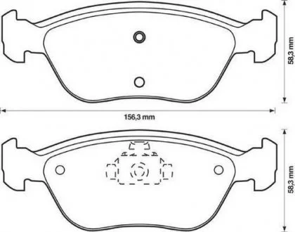 VOLVO Тормозные колодки дисковые C70,V70 98-00 Jurid 571457J