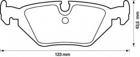 Гальмівні колодки задні BMW 3/Z1/Z3/Z4 Jurid 571527J (фото 1)