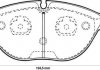 Комплект колодок тормозных дисковых тормозов (4шт) Jurid 571872J (фото 1)