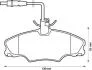 JURID PEUGEOT Тормозные колодки передн. 406 1.6/1.8 95- 571897J