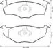 VW Тормозные колодки передние Golf III,Polo,Vento,Seat 91- Jurid 571939J (фото 1)