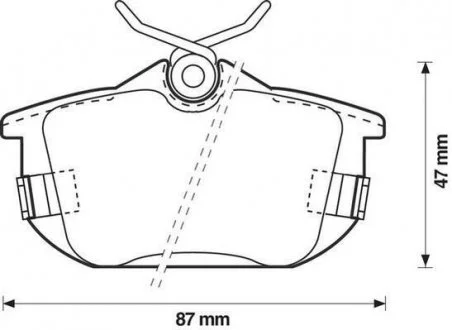 Тормозные колодки задние MITSUBISHI CARISMA/COLT/SPACE STAR SMART FORFOUR VOLVO S40/V40 Jurid 571941J