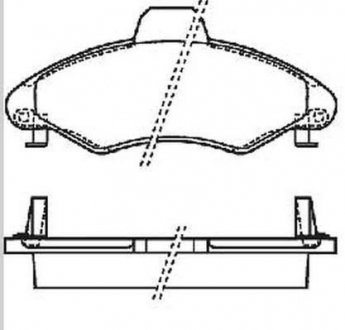 Колодки тормозные передние ESCORT 1.3I,1.4I 97- Jurid 571964J
